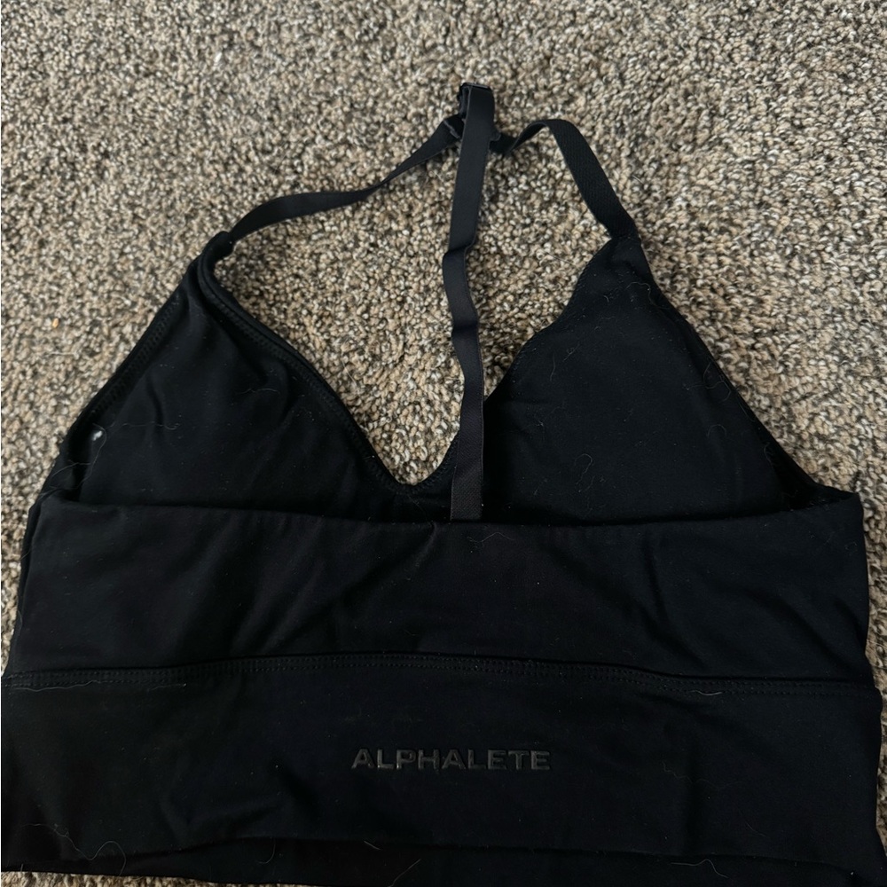 Black Alphalete sports bra